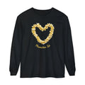 Plumeria Hawaiian Flower Lei Long Sleeve Tee Comfort Colors® garment dyed shirt