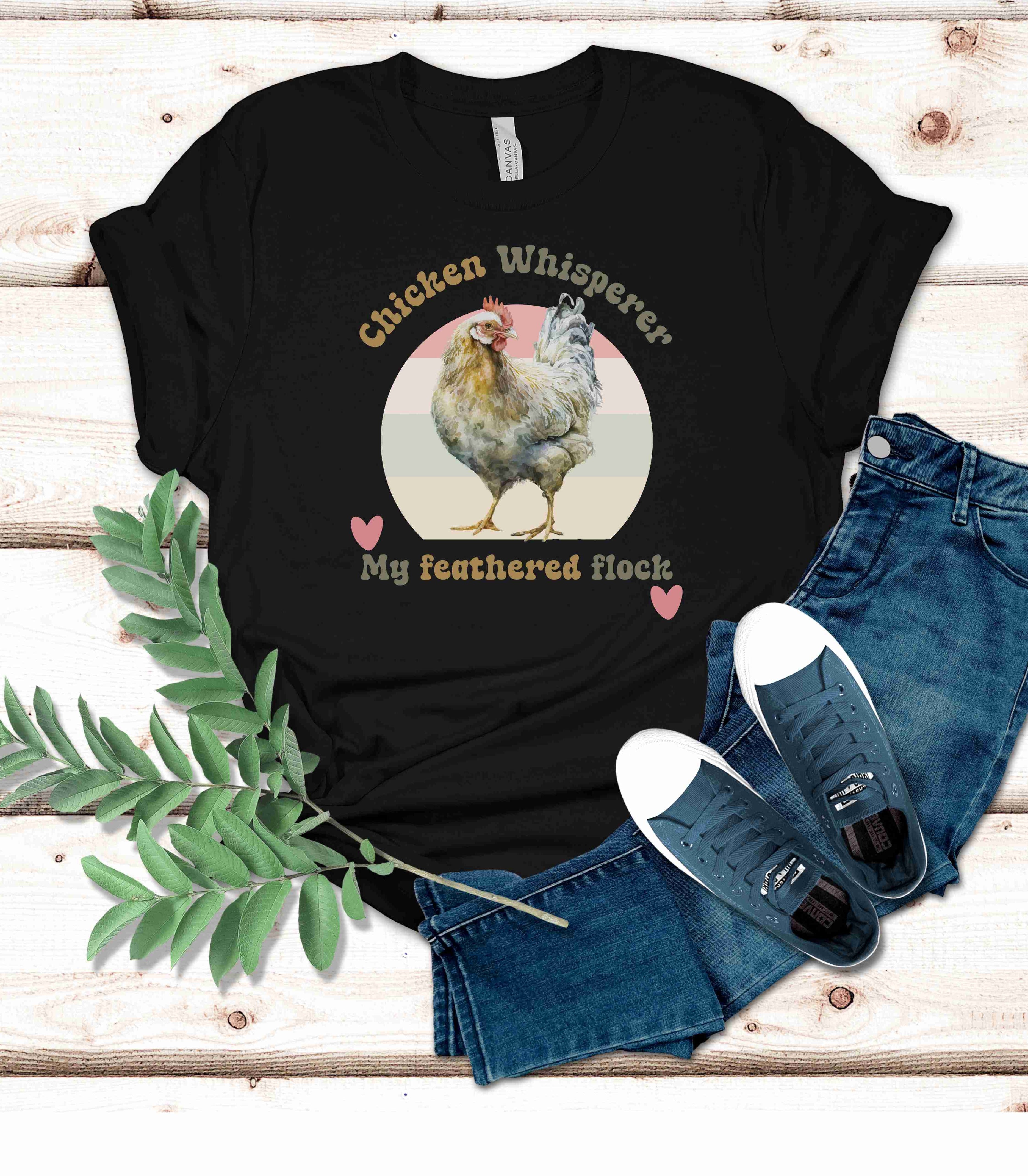Funny Chicken Shirt, Retro Chicken shirt, Funny Chicken Whisperer tee, gift for chicken lover, chicken farmer giftUnisex t-shirt