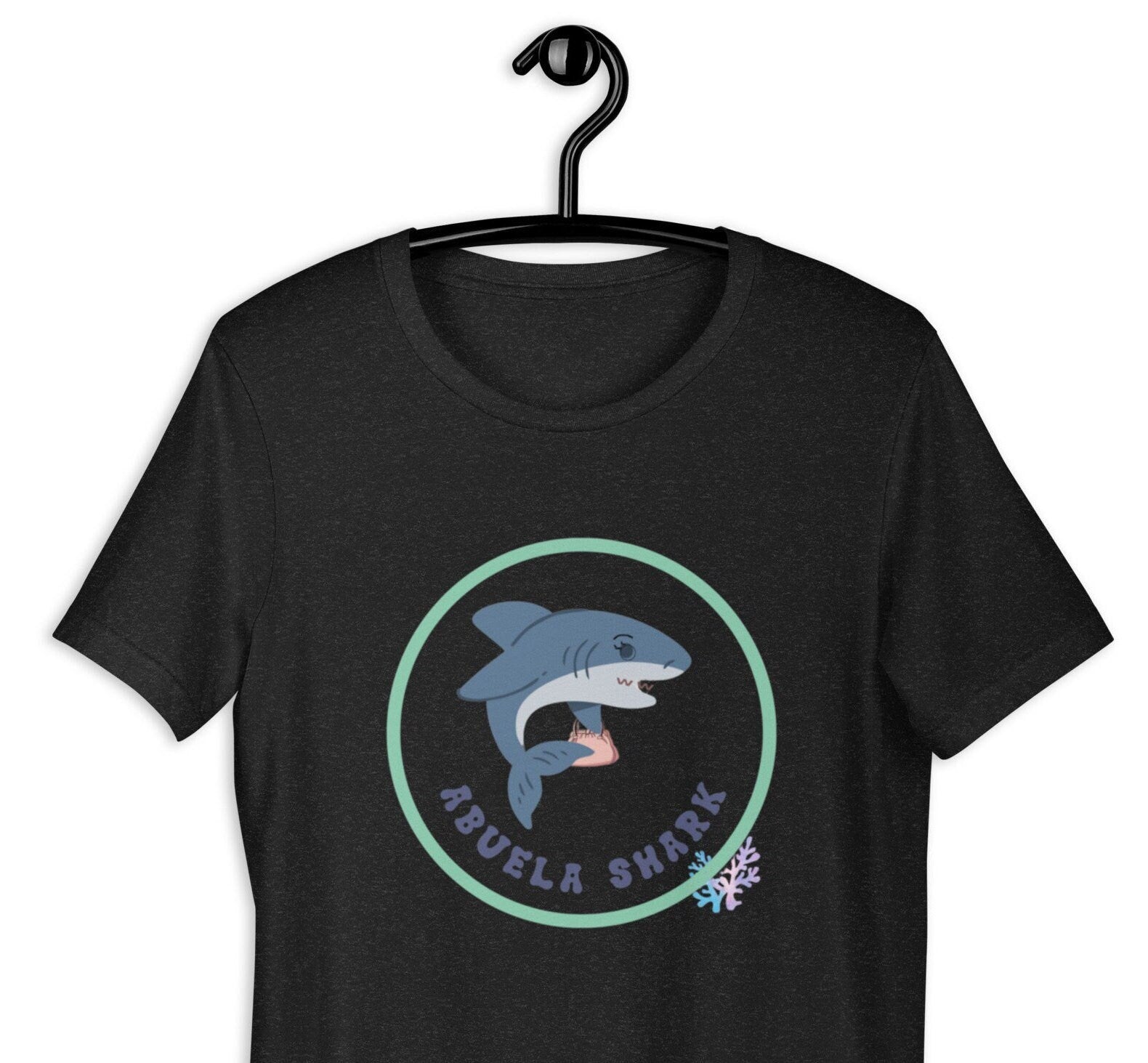 Abuela Shark T-Shirt, Funny Grandma Shark tee Spanish shark shirts