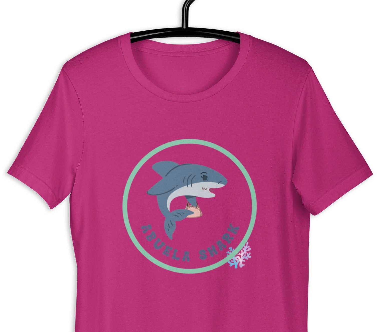 Abuela Shark T-Shirt, Funny Grandma Shark tee Spanish shark shirts