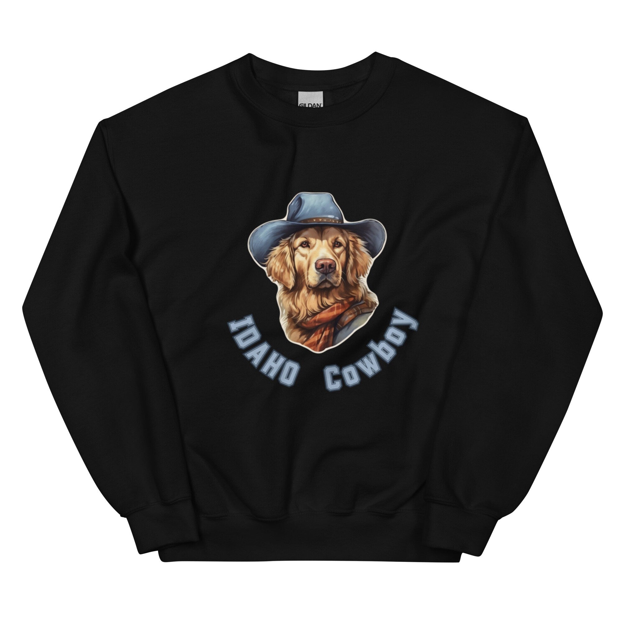 Idaho Sweatshirt: Funny Cowboy Dog, Western Theme