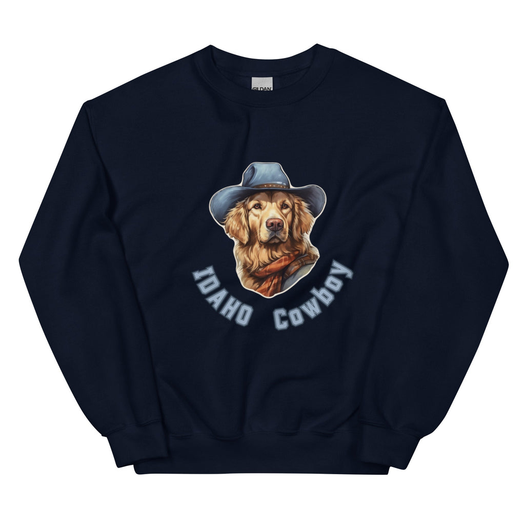Idaho Sweatshirt: Funny Cowboy Dog, Western Theme
