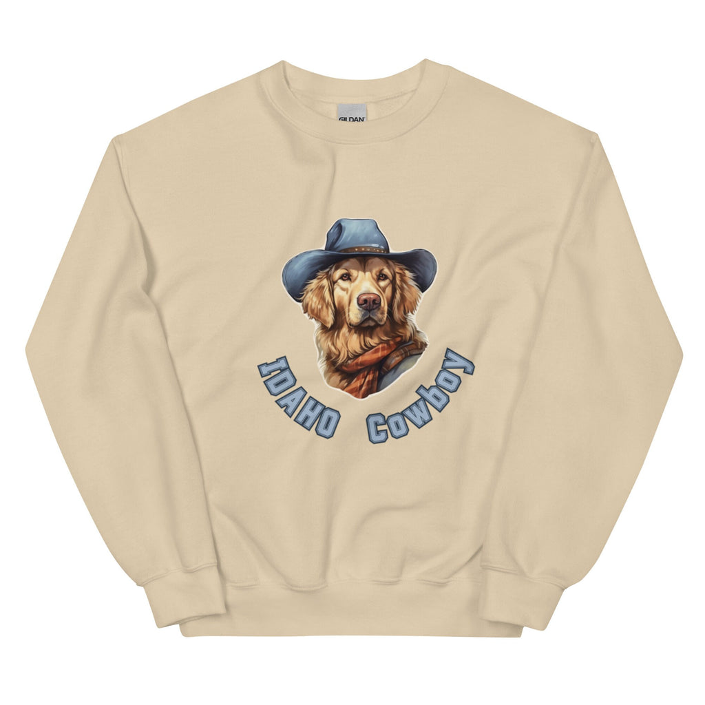 Idaho Sweatshirt: Funny Cowboy Dog, Western Theme
