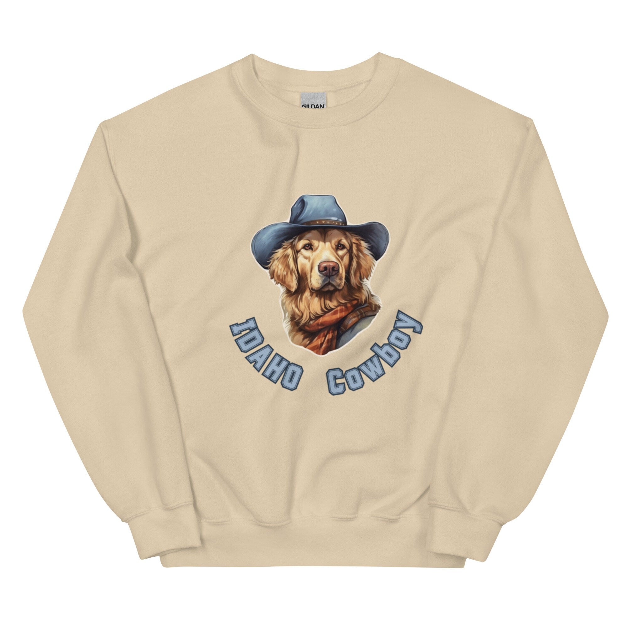 Idaho Sweatshirt: Funny Cowboy Dog, Western Theme