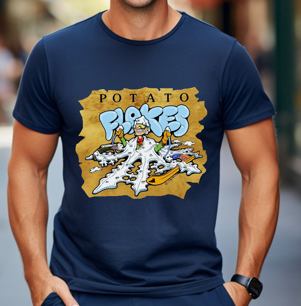 Funny Idaho Potato Cartoon Shirt: Vintage Spud Art Tee