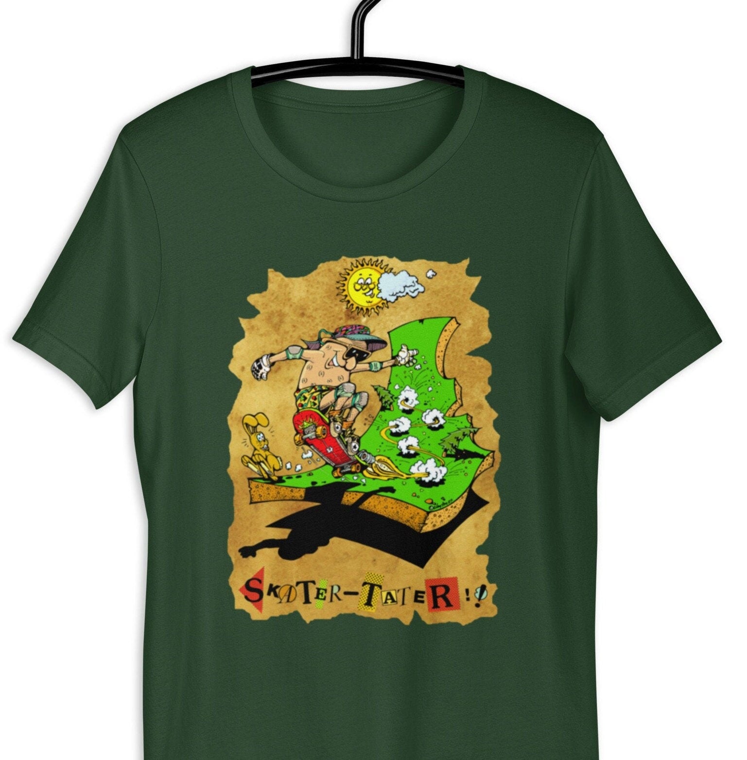 Idaho Skater T-Shirt: Vintage Potato Graphic Tee