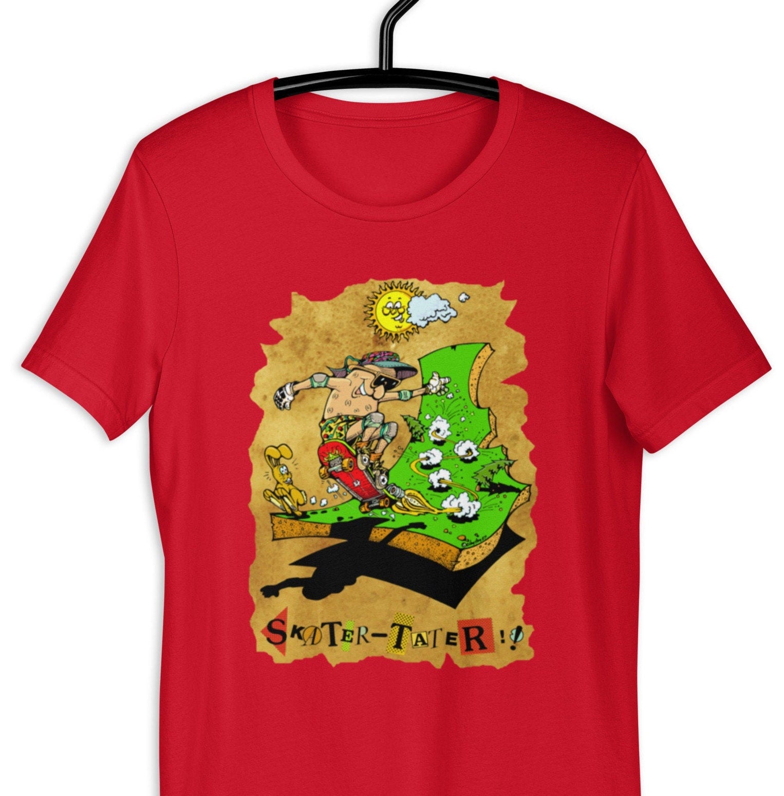 Idaho Skater T-Shirt: Vintage Potato Graphic Tee