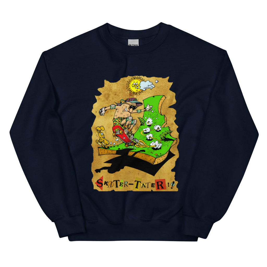Idaho Sweatshirt: Vintage Skater Potato Graphic