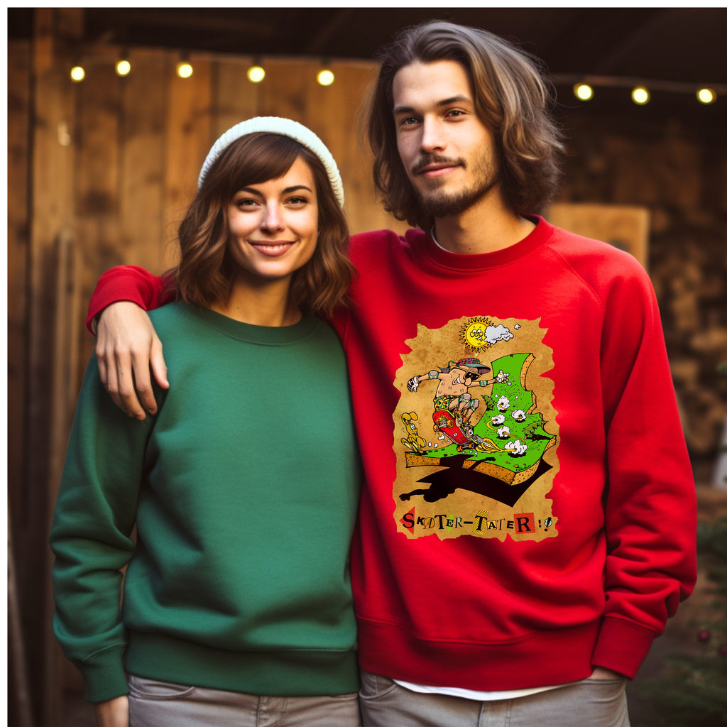 Idaho Sweatshirt: Vintage Skater Potato Graphic
