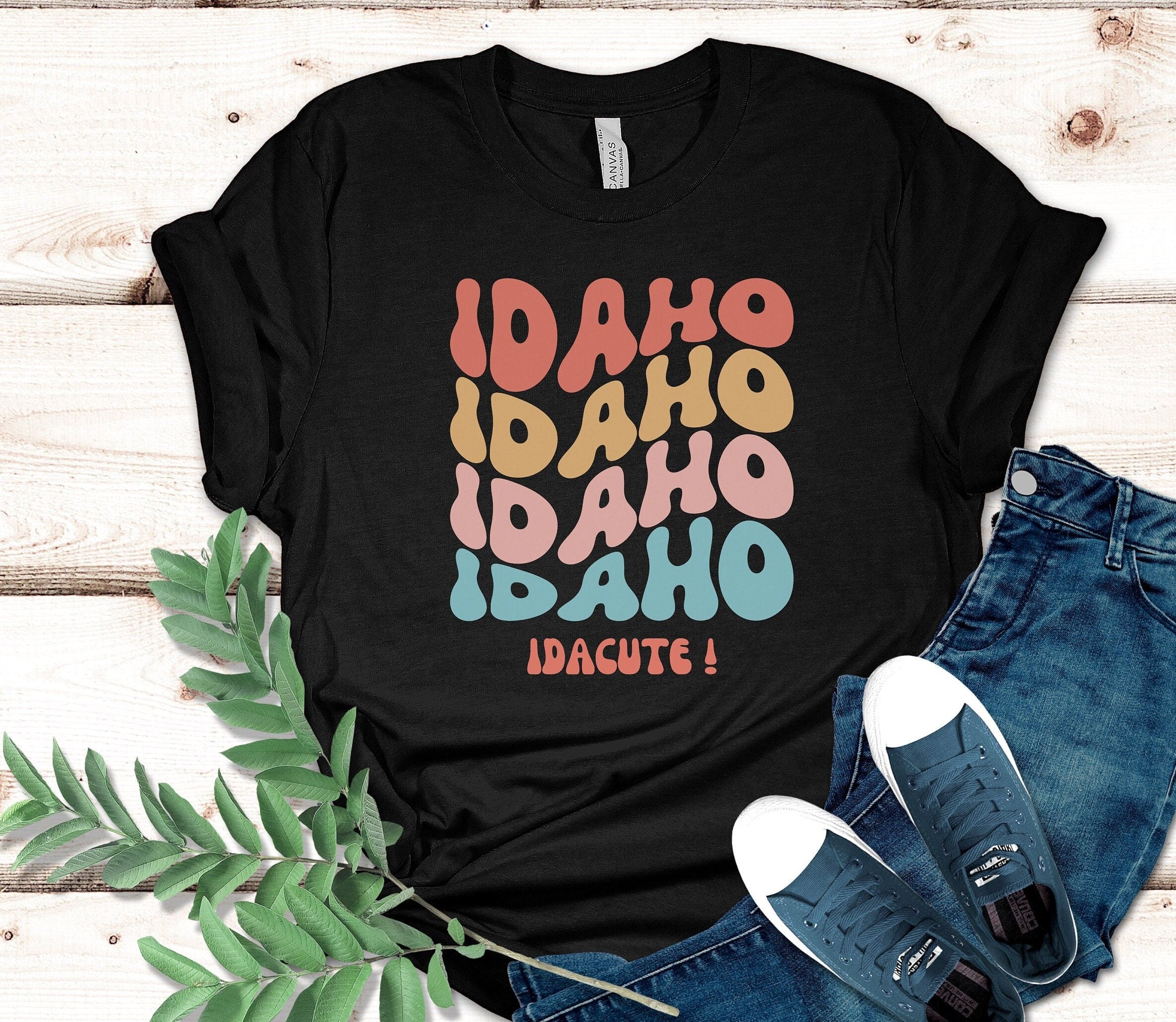 Idacute Idaho T-Shirt: Retro Style Tee, Idaho Gift