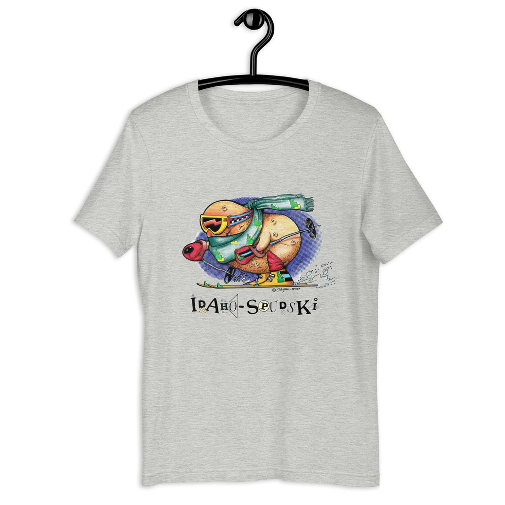 Funny Idaho Potato Ski Shirt: Vintage Spudski Art Tee