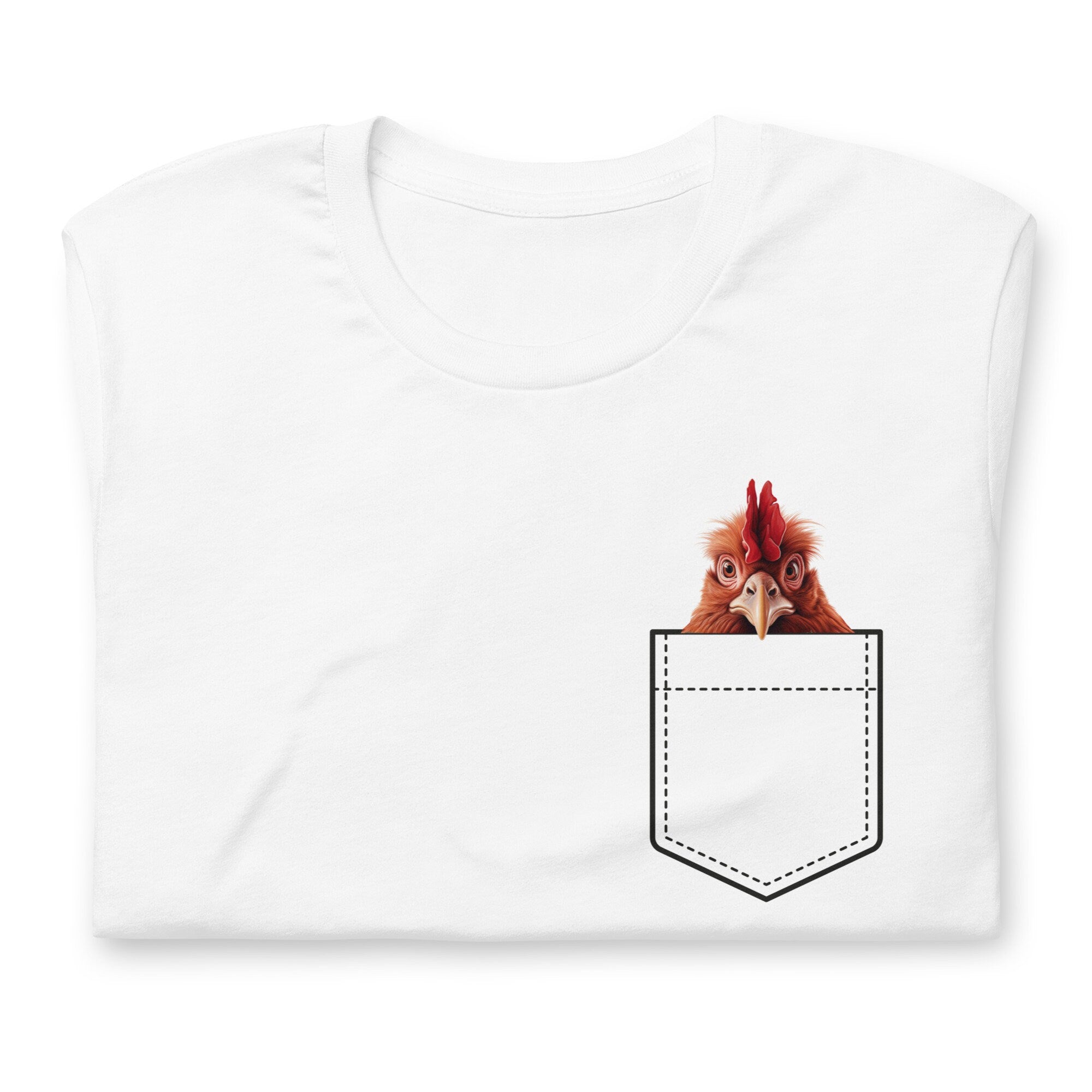 Funny Chicken Pocket T-Shirt: Personalized Chicken Lover Gift