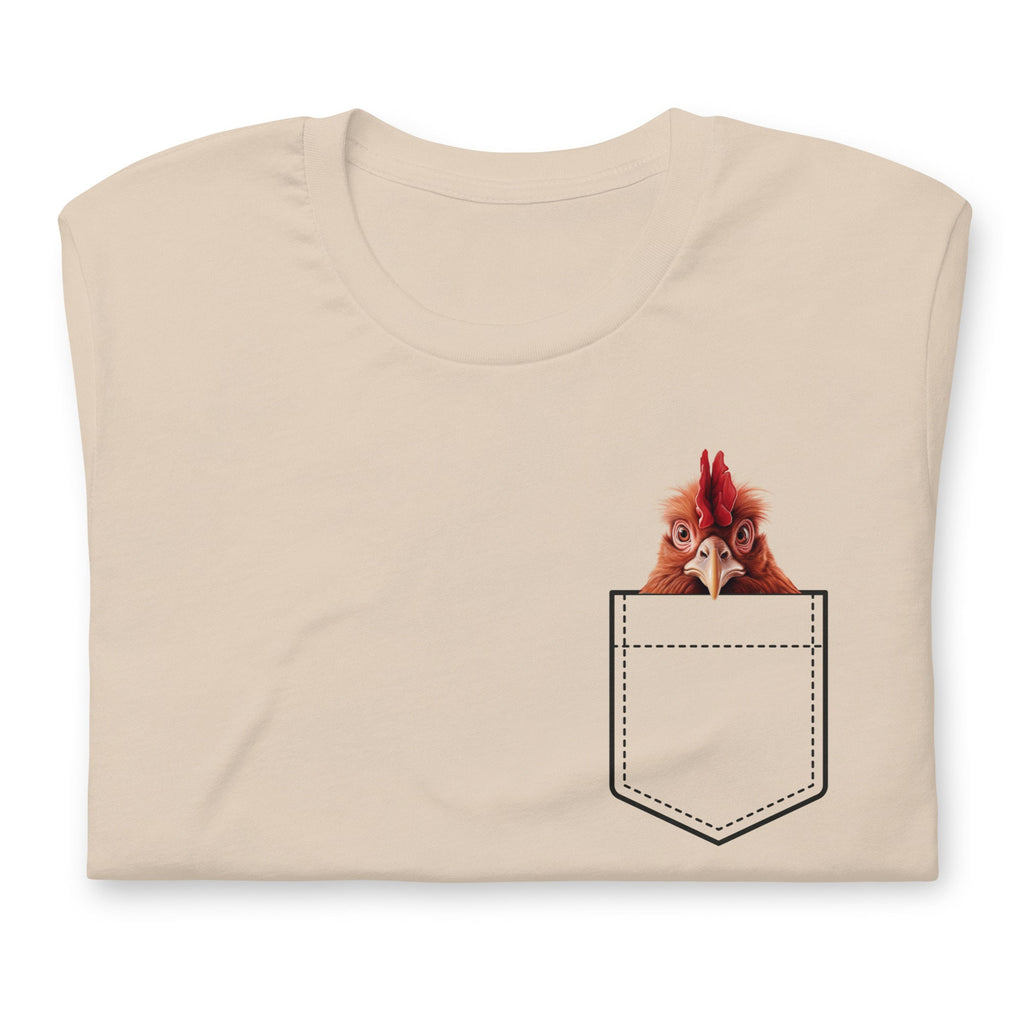 Funny Chicken Pocket T-Shirt: Personalized Chicken Lover Gift