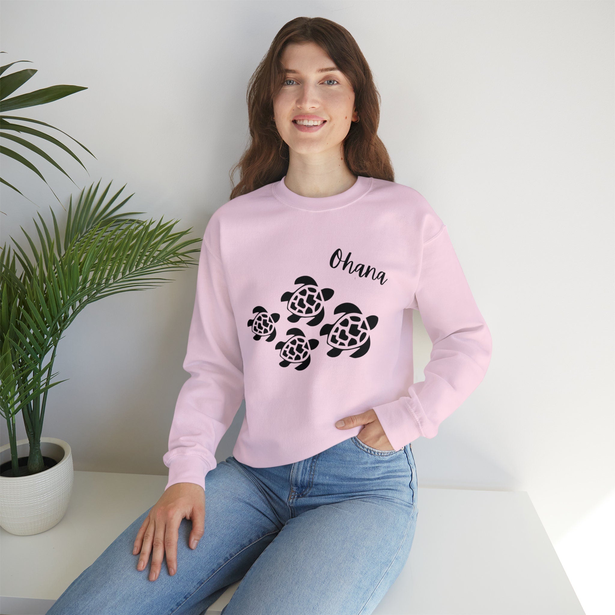 Ohana Turtles Sweatshirt: Hawaiian Family of Four Sweater