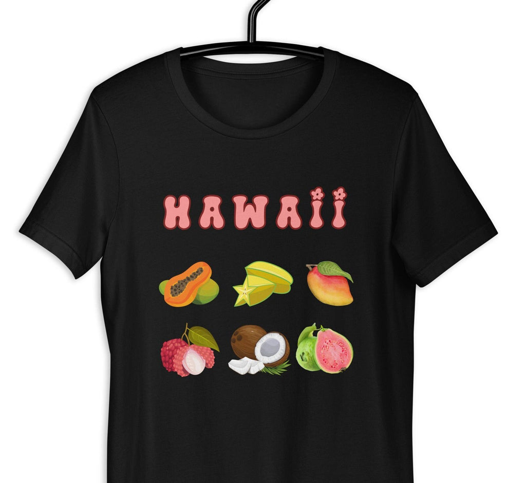 Hawaii Fruit T-Shirt: Tropical Mango, Papaya, Coconut Tee