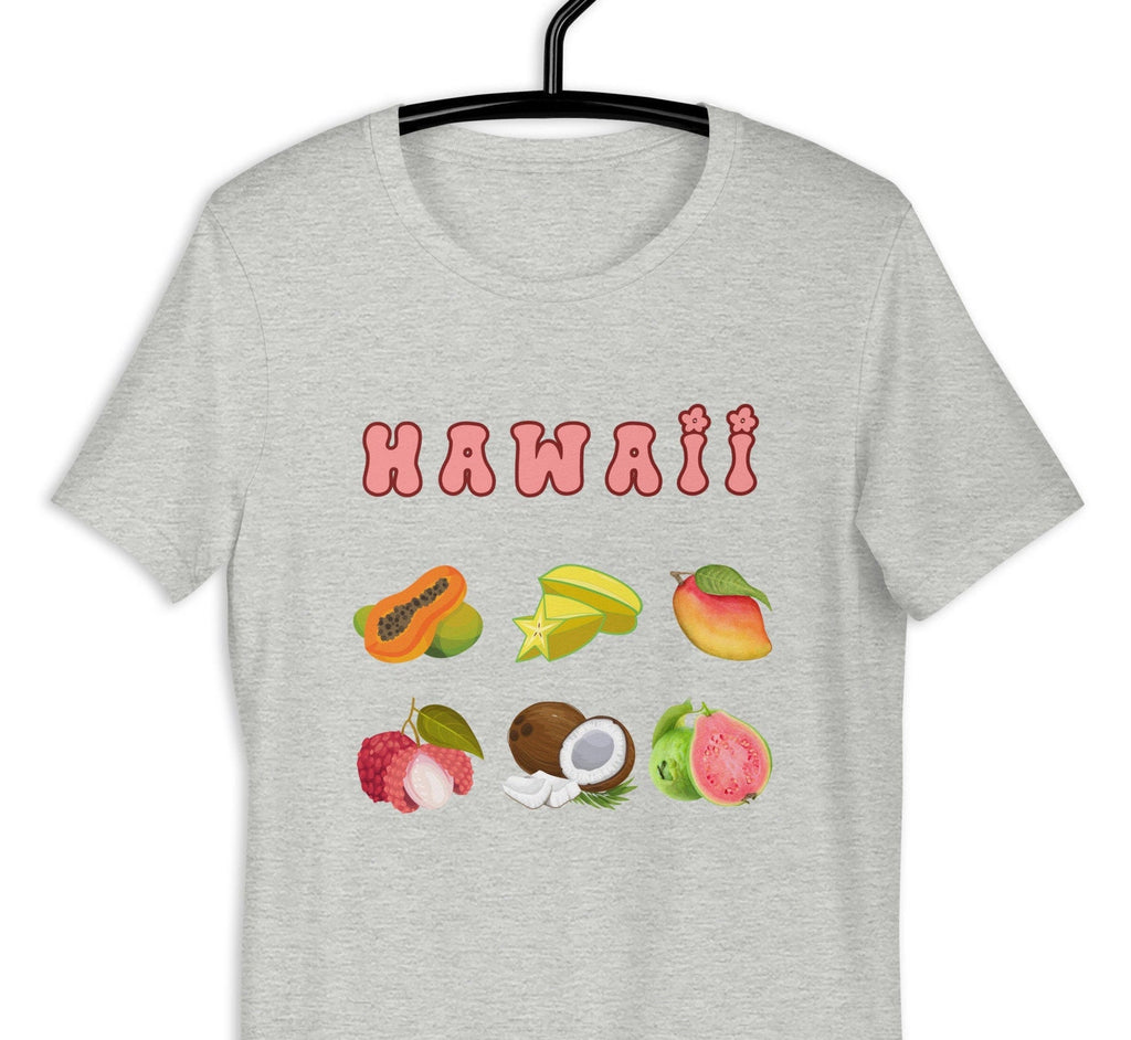Hawaii Fruit T-Shirt: Tropical Mango, Papaya, Coconut Tee