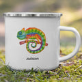 Personalized Mug for kids, Jackson chameleon, unbreakable mug for kids, Hot chocolate mug, outdoors mug, gift for children,