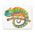 Colorful Chameleon Canvas Art: Kids Nursery Reptile Wall Decor