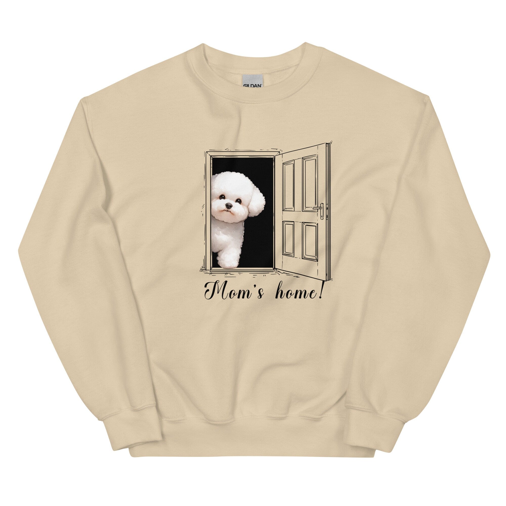 cute puppy shirt, Bichon Frise' Sweatshirt, cute Bichon sweatshirt,  gift for Bichon owner, gift for dog mom, puppy sweatshirt, puppy hoodie
