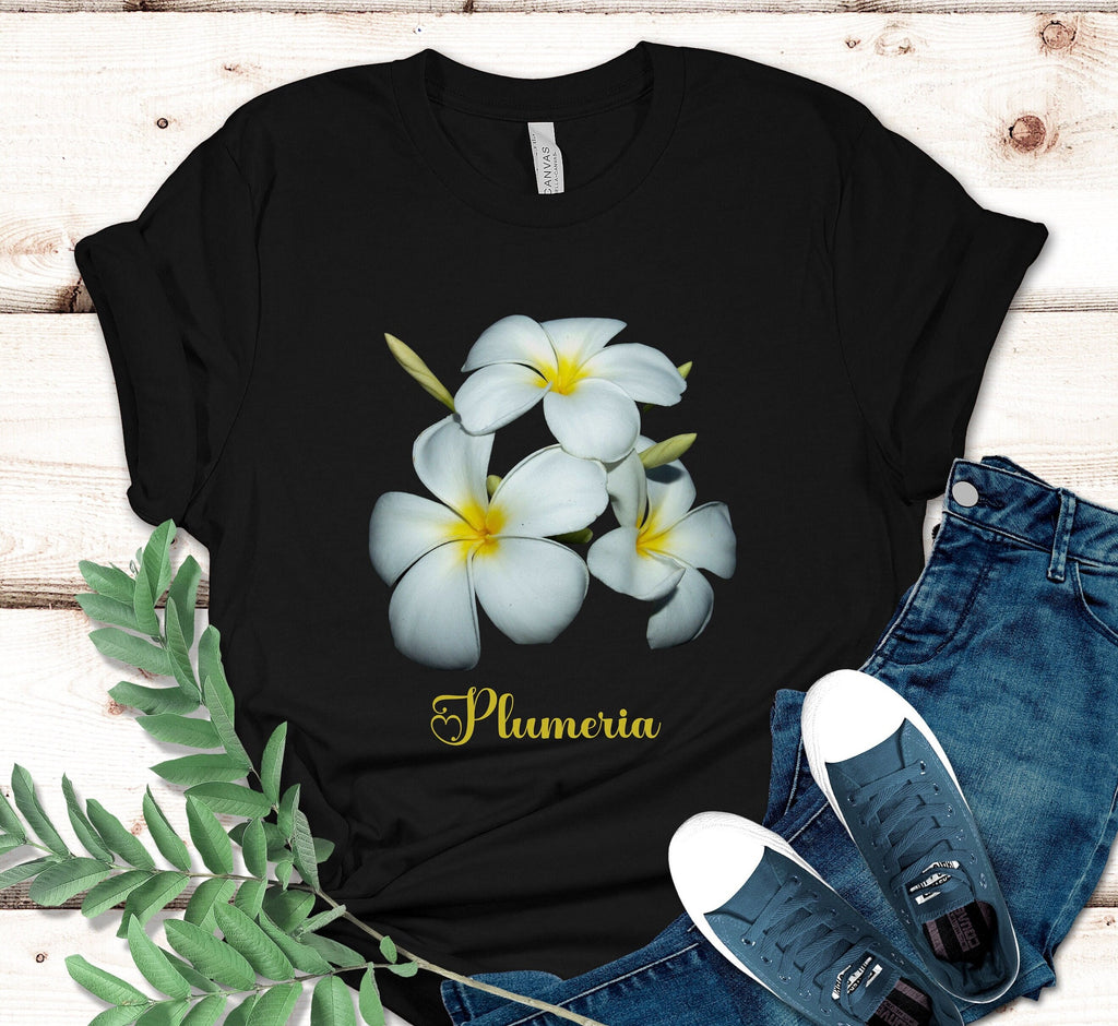 Plumeria Flower Shirt: Hawaiian Tropical Design