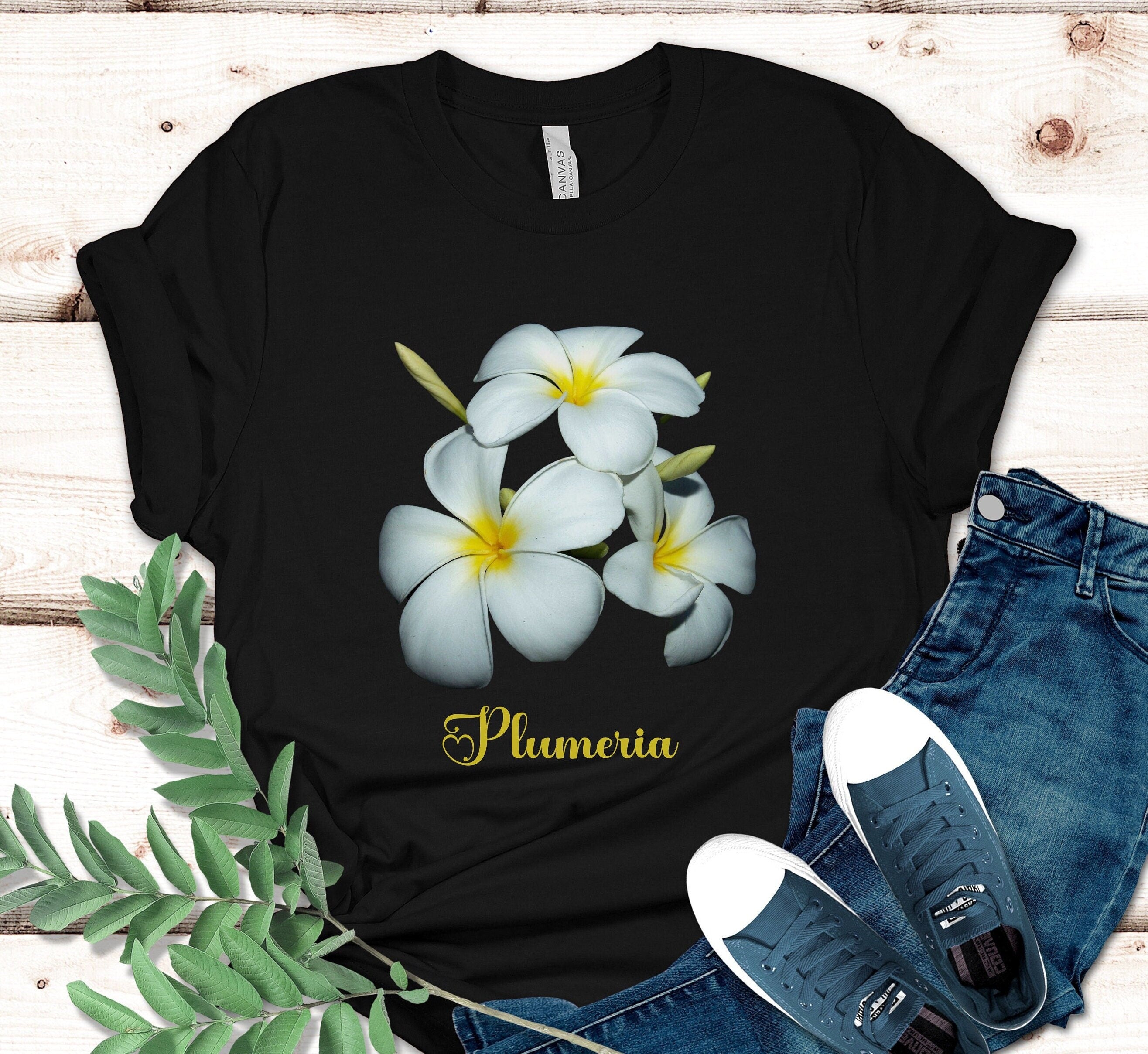 Plumeria Flower Shirt: Hawaiian Tropical Design