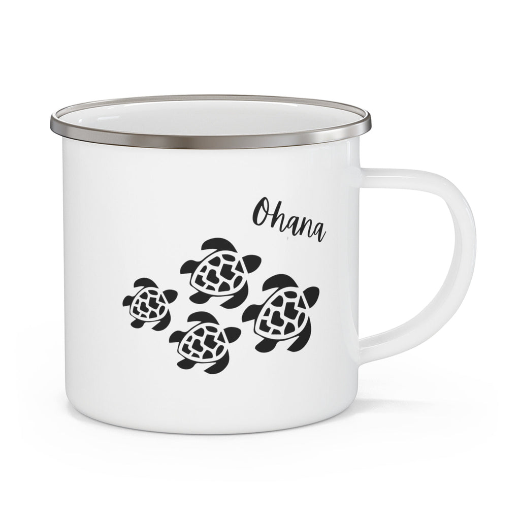 Personalized Ohana Turtle Mug: Hawaiian Family Camping Mug