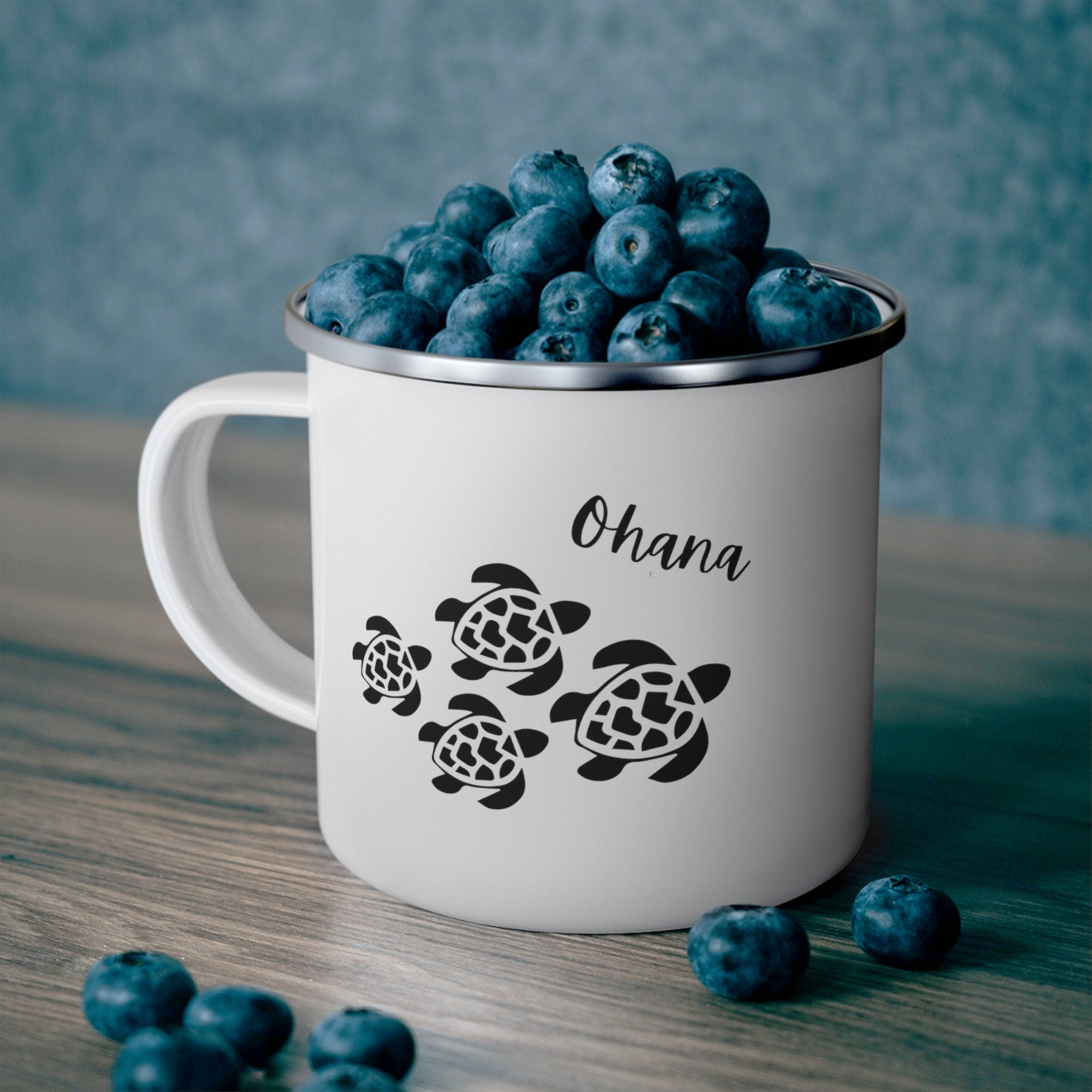 Personalized Ohana Turtle Mug: Hawaiian Family Camping Mug