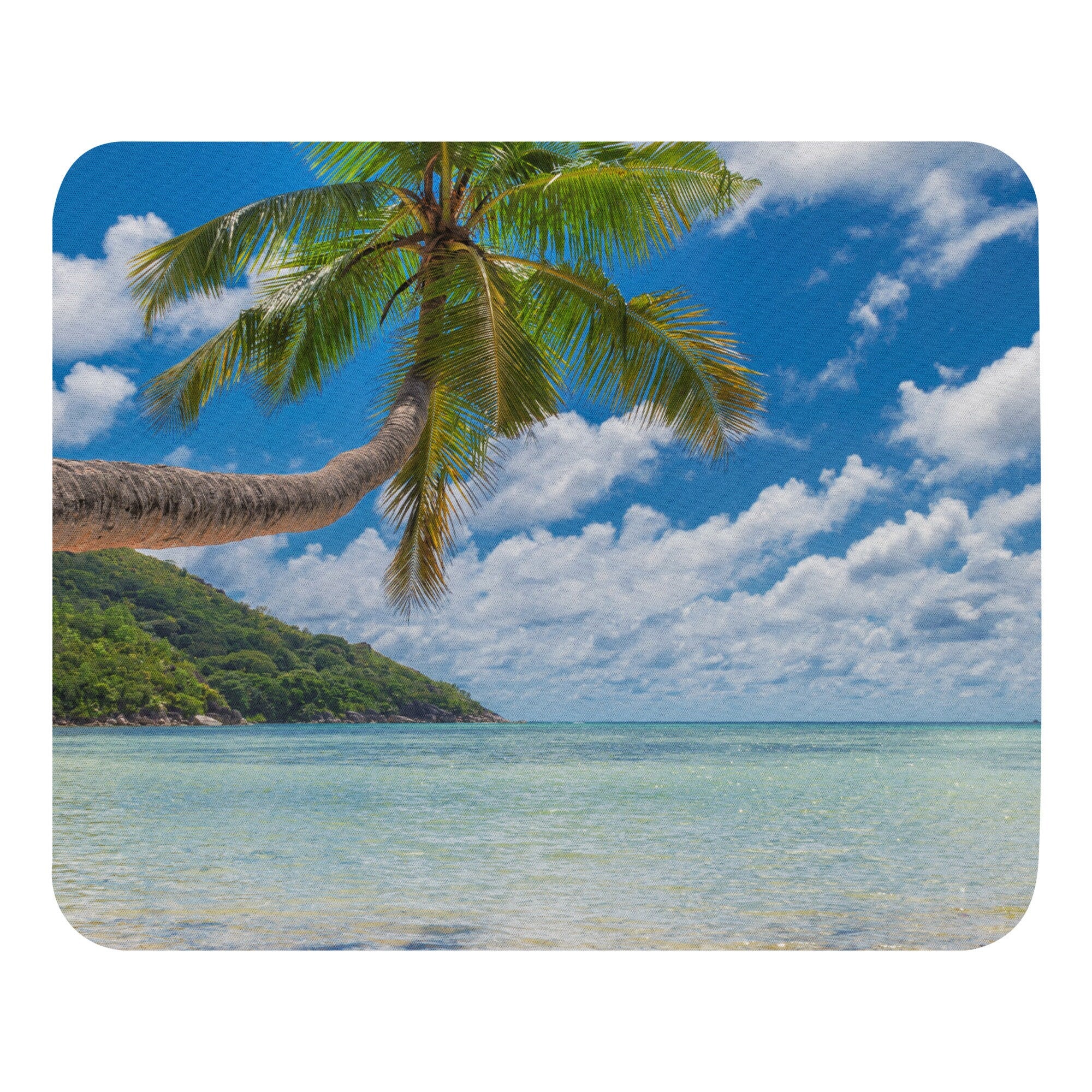Hawaii mouse pad, Tropical beach mouse pad, ocean scene mouse pad, Beachy mouse pad