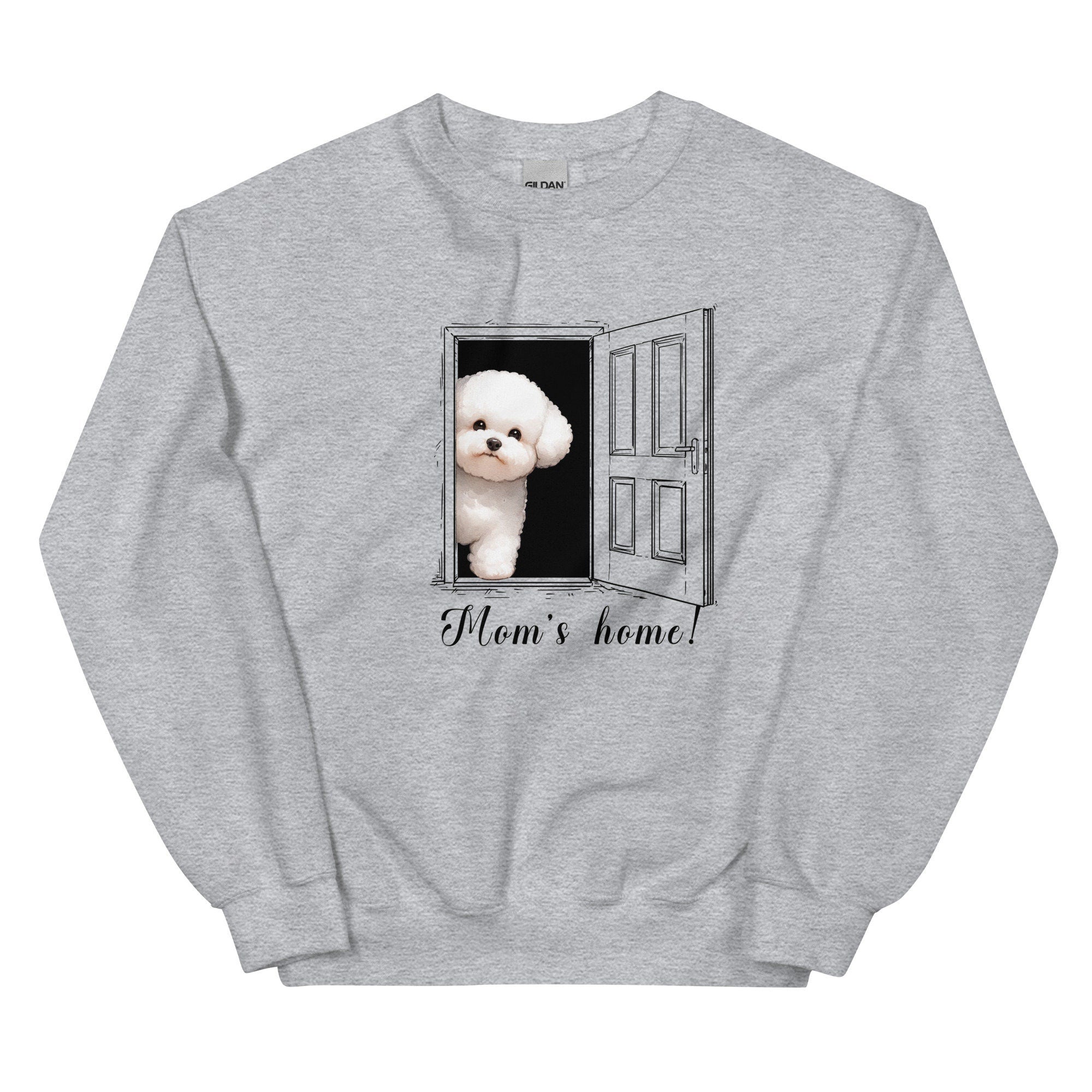 cute puppy shirt, Bichon Frise' Sweatshirt, cute Bichon sweatshirt,  gift for Bichon owner, gift for dog mom, puppy sweatshirt, puppy hoodie