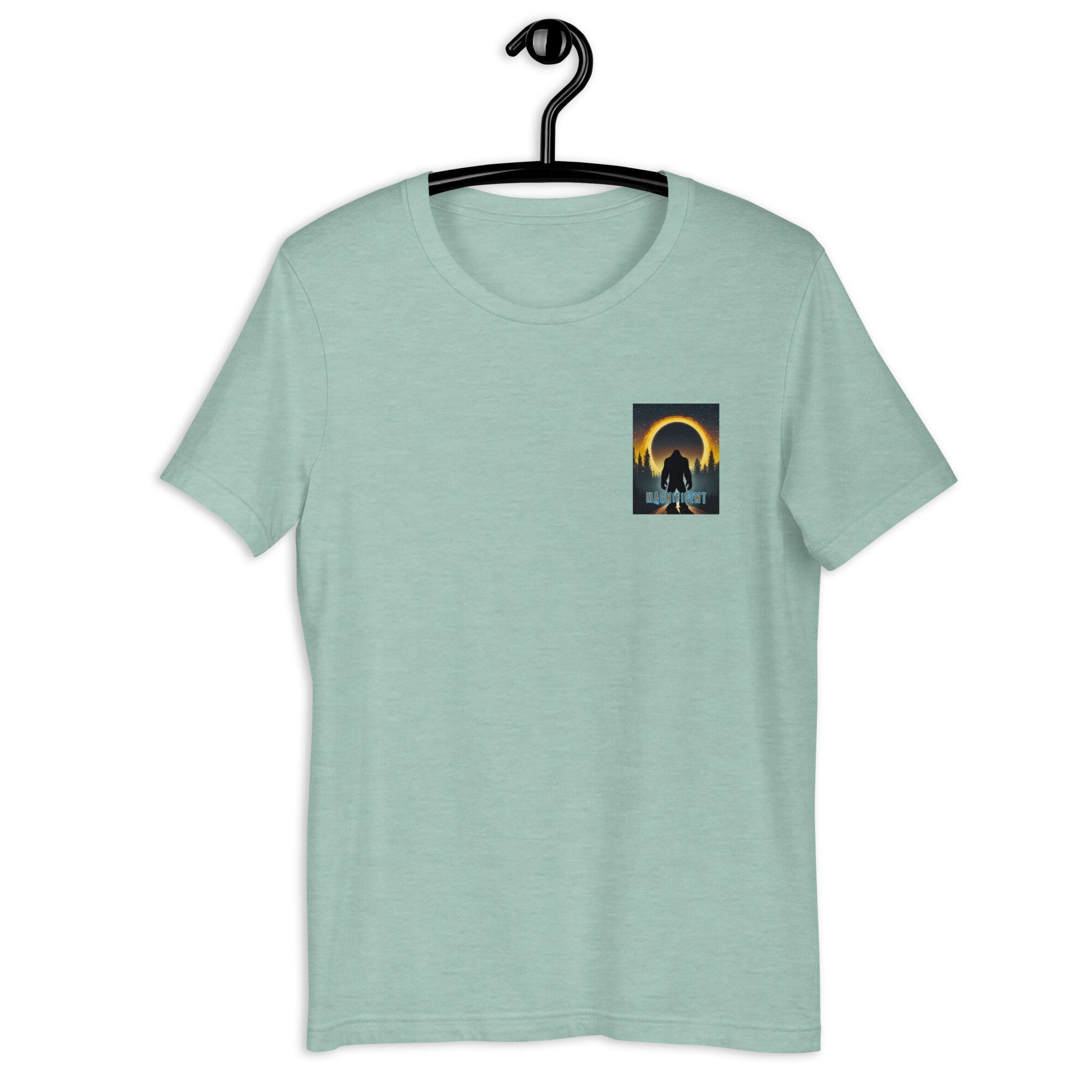 Bigfoot Eclipse T-Shirt: Front & Back Print, Unisex Design