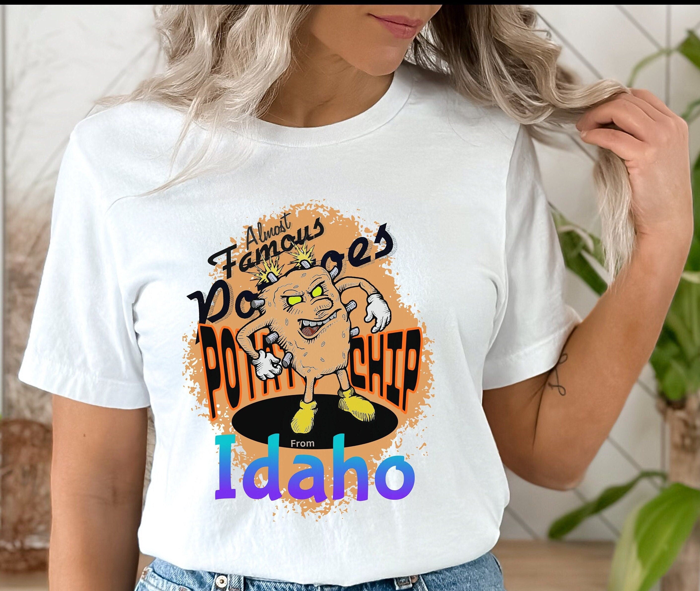 Funny Potato Chip Shirt: Idaho Artist Design