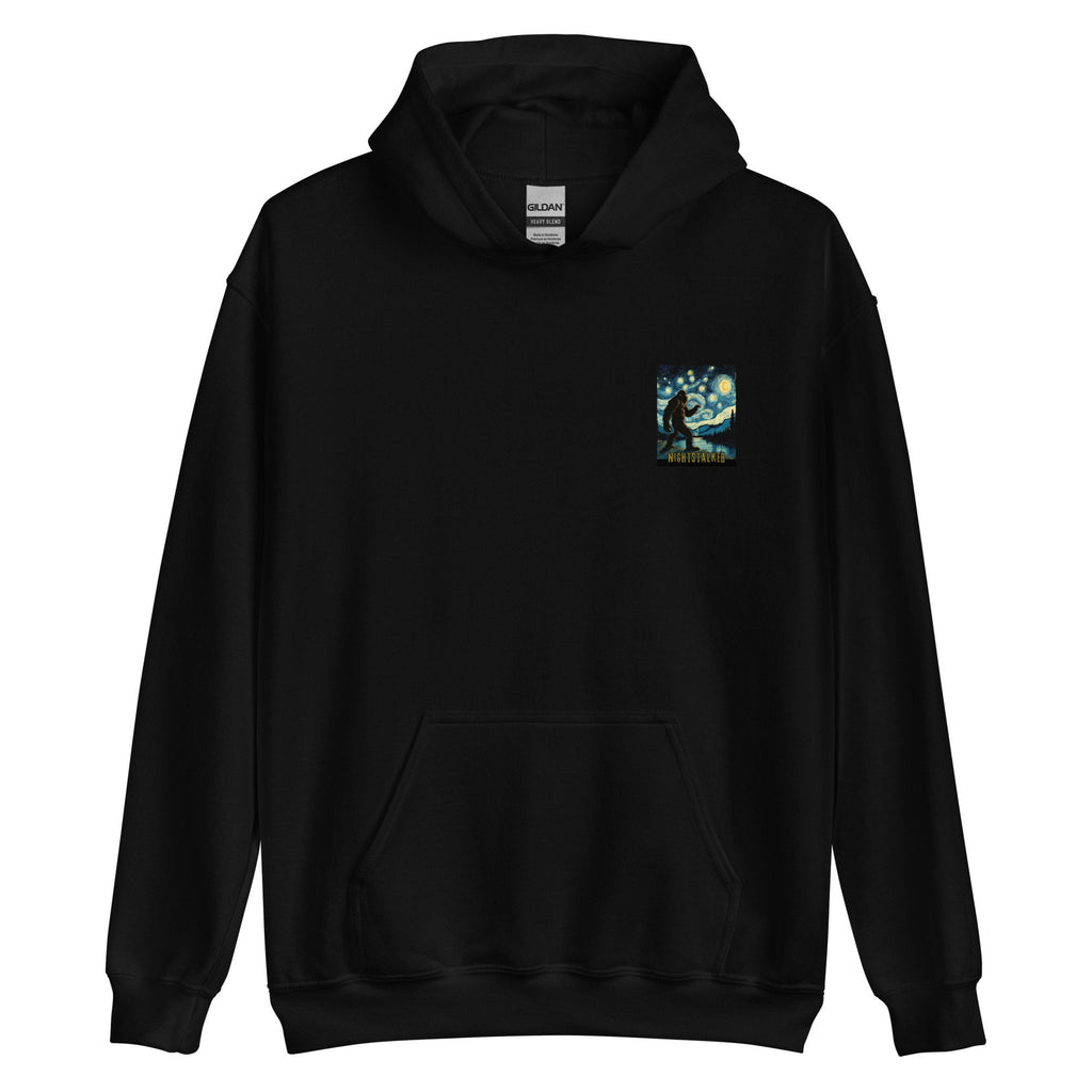 Starry Night Bigfoot Hoodie: Unisex Sasquatch Sweatshirt