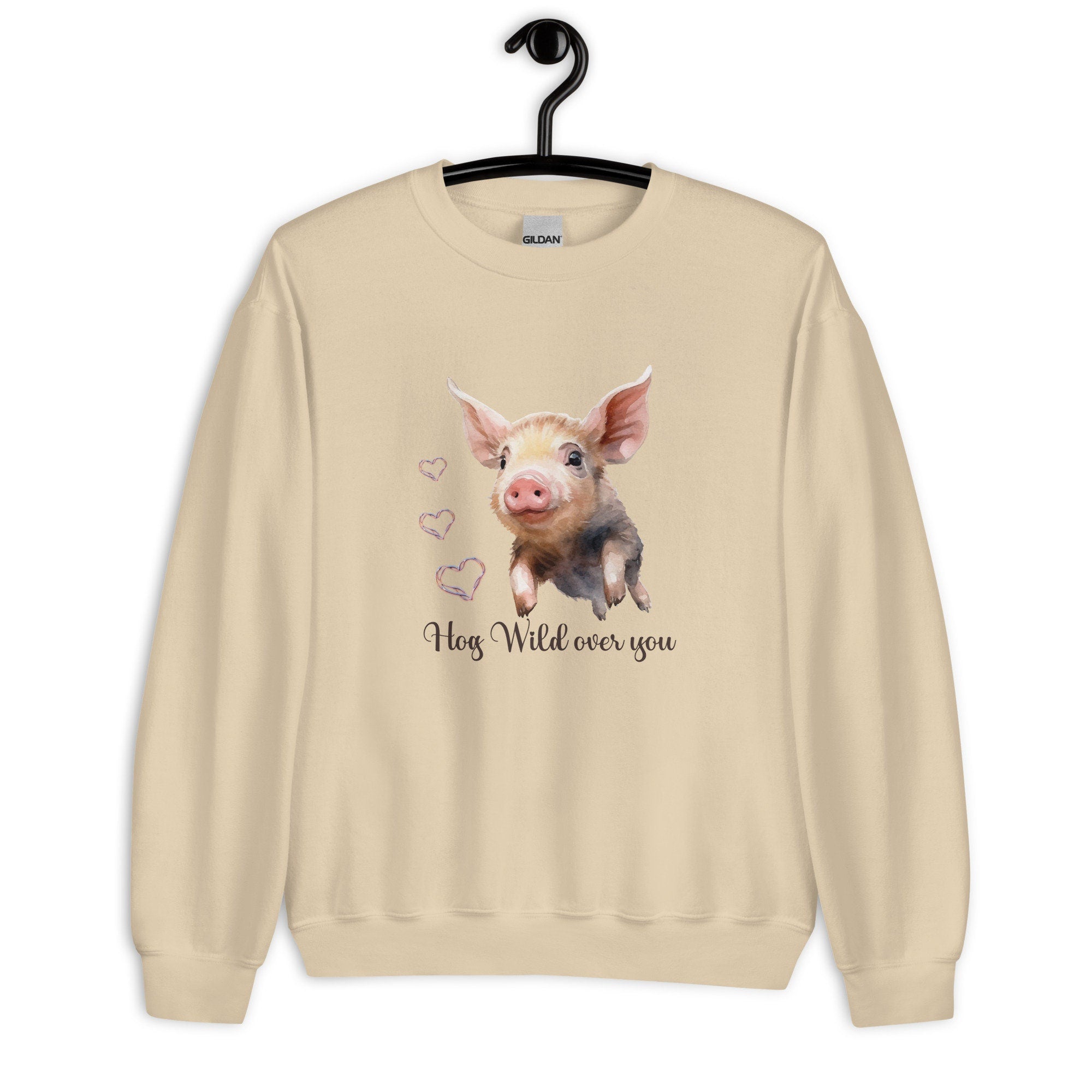 Cute Pig Shirt, Pig Valentines Day Sweatshirt, Pig Sweater, Cute pig hoodie, gift for pig lover, Cute Pig Sweatshirt, Valentines Day shirt