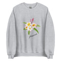 Plumeria Sweatshirt: Tropical Hawaiian Flowers, Soft Gildan Sweater