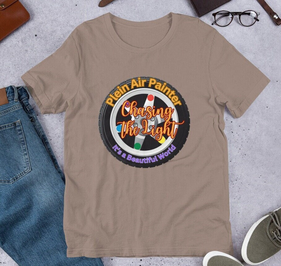 Plein Air Painter T-Shirt: Chasing the Light Graphic Tee