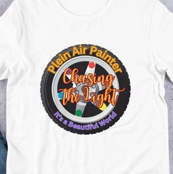 Plein Air Painter T-Shirt: Chasing the Light Graphic Tee