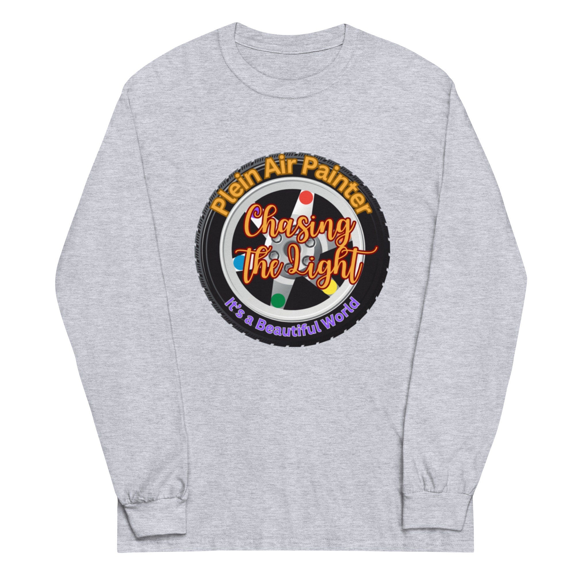 Plein Air Painter Long Sleeve Shirt: Chasing the Light