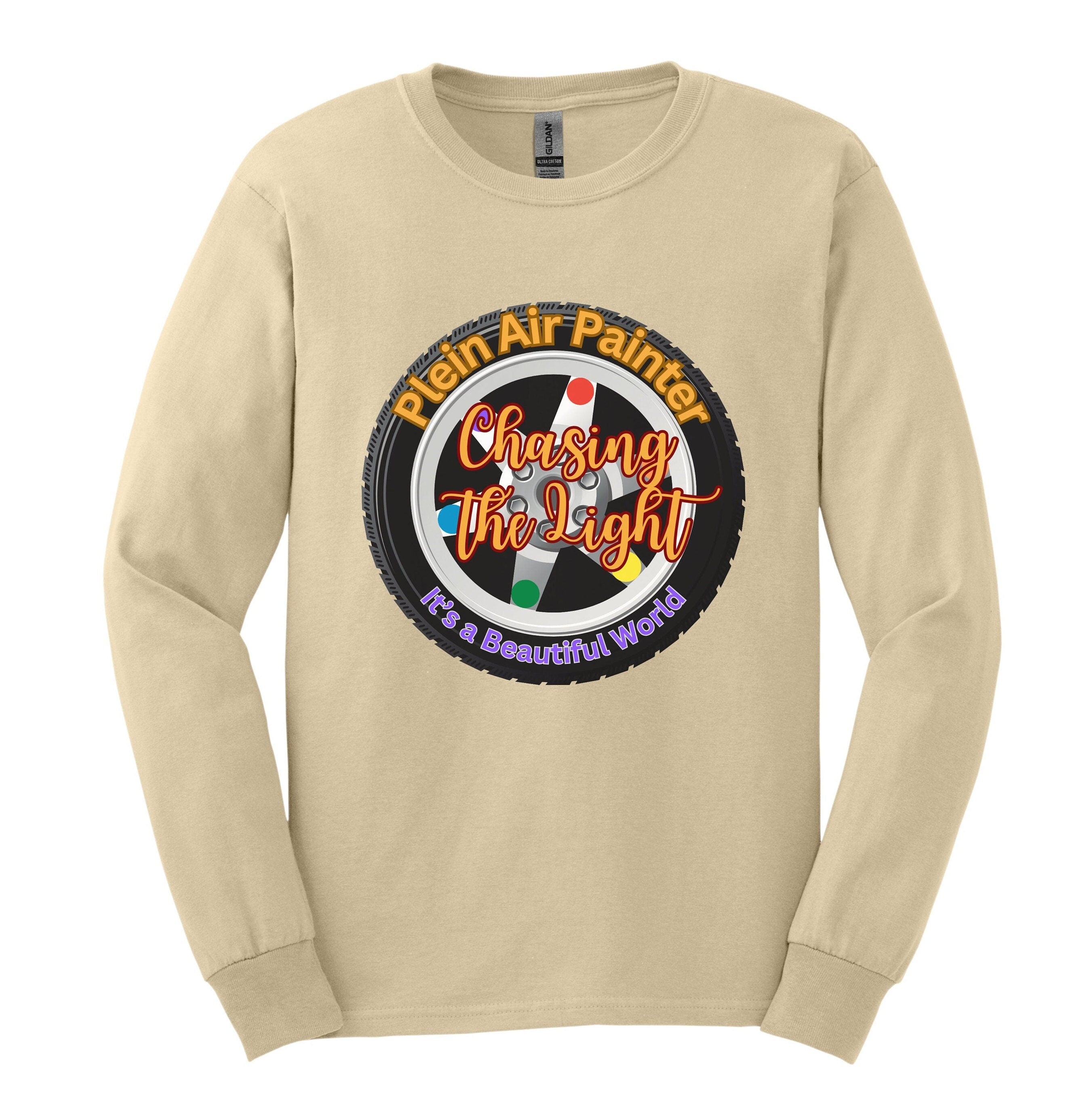 Plein Air Painter Long Sleeve Shirt: Chasing the Light