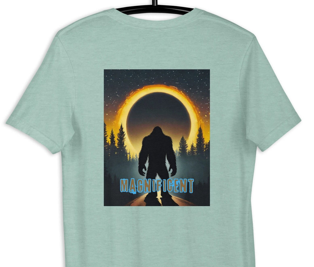 Bigfoot Eclipse T-Shirt: Front & Back Print, Unisex Design