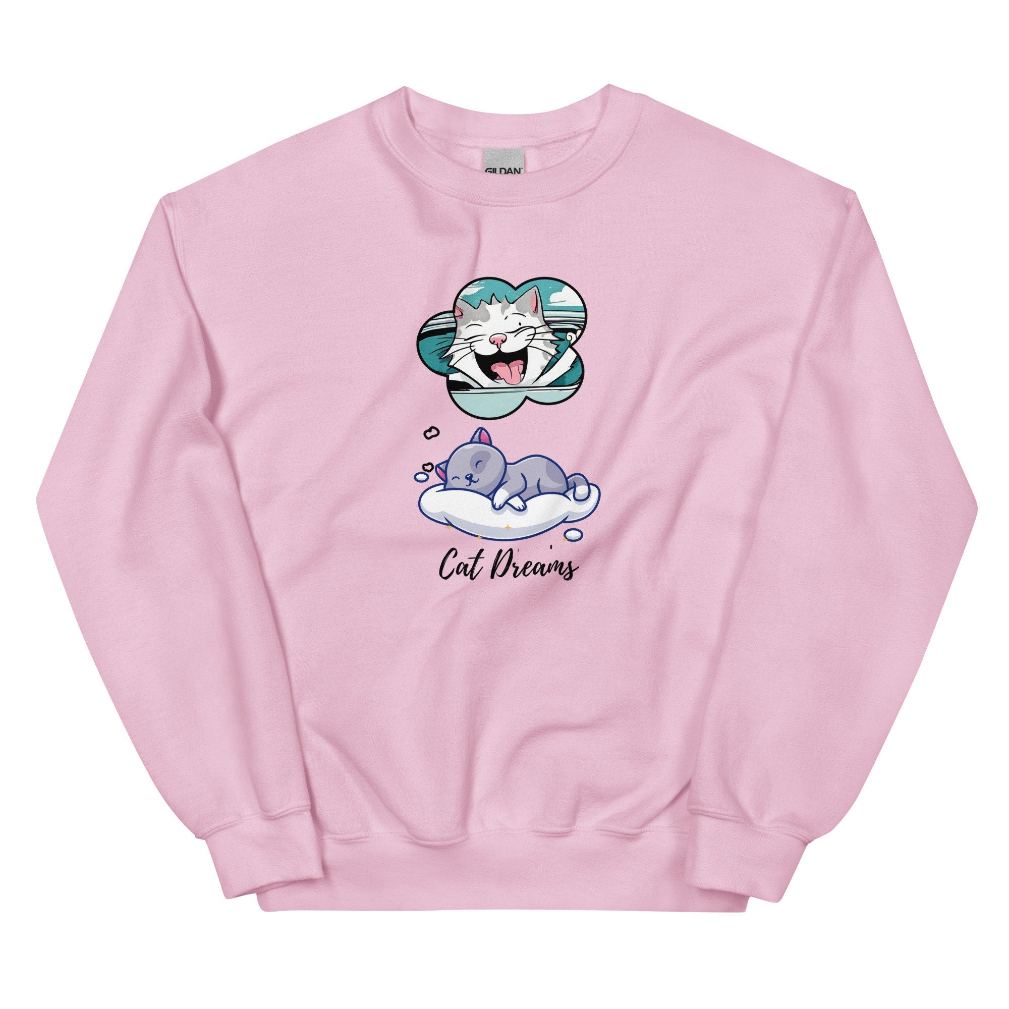 Funny Cat Cartoon Sweatshirt: Cat Lover Gift