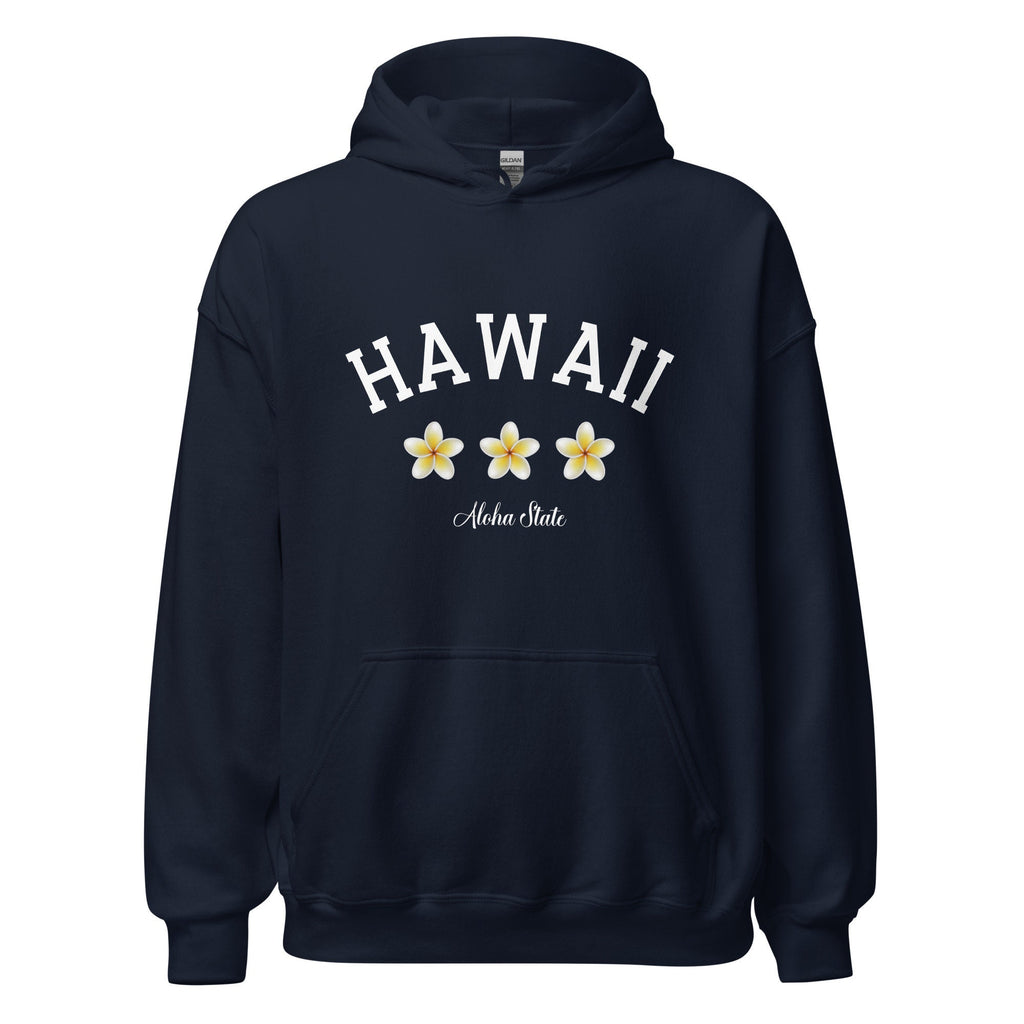 Hawaii Plumeria Hoodie: Aloha State Unisex Sweatshirt