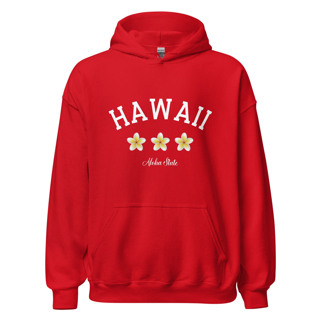 Hawaii Plumeria Hoodie: Aloha State Unisex Sweatshirt