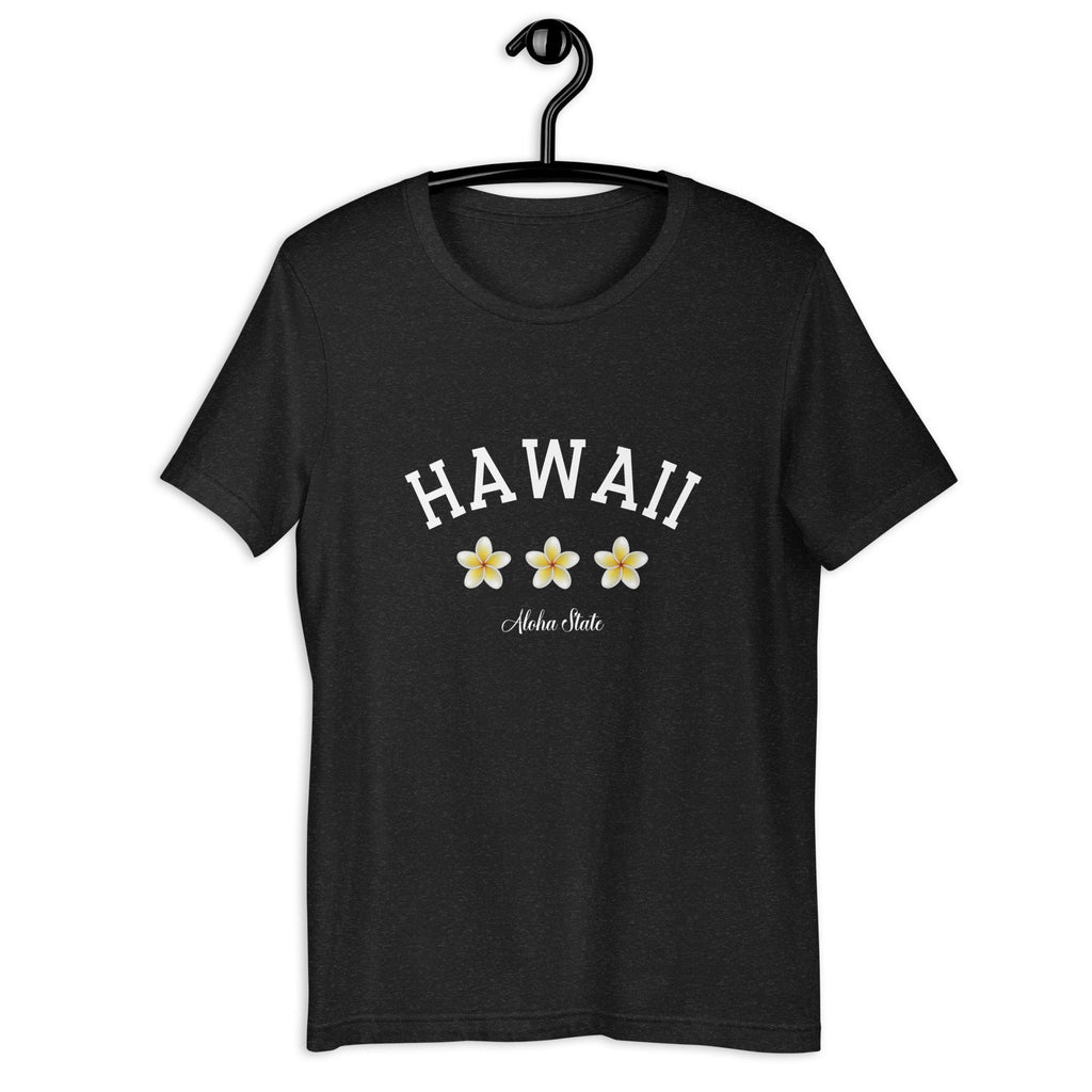 Hawaii Plumeria T-Shirt: Aloha State Bella Canvas Tee