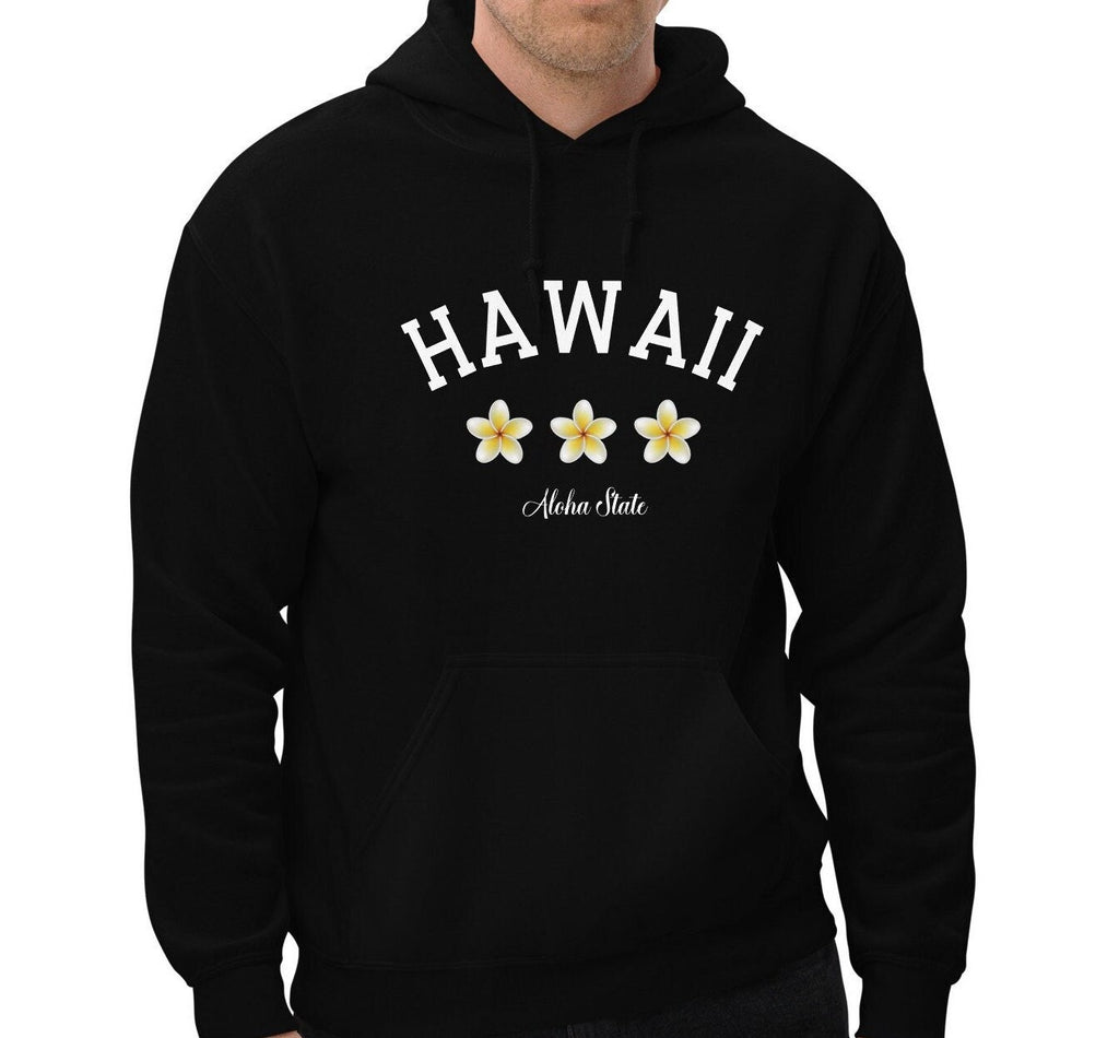 Hawaii Plumeria Hoodie: Aloha State Unisex Sweatshirt