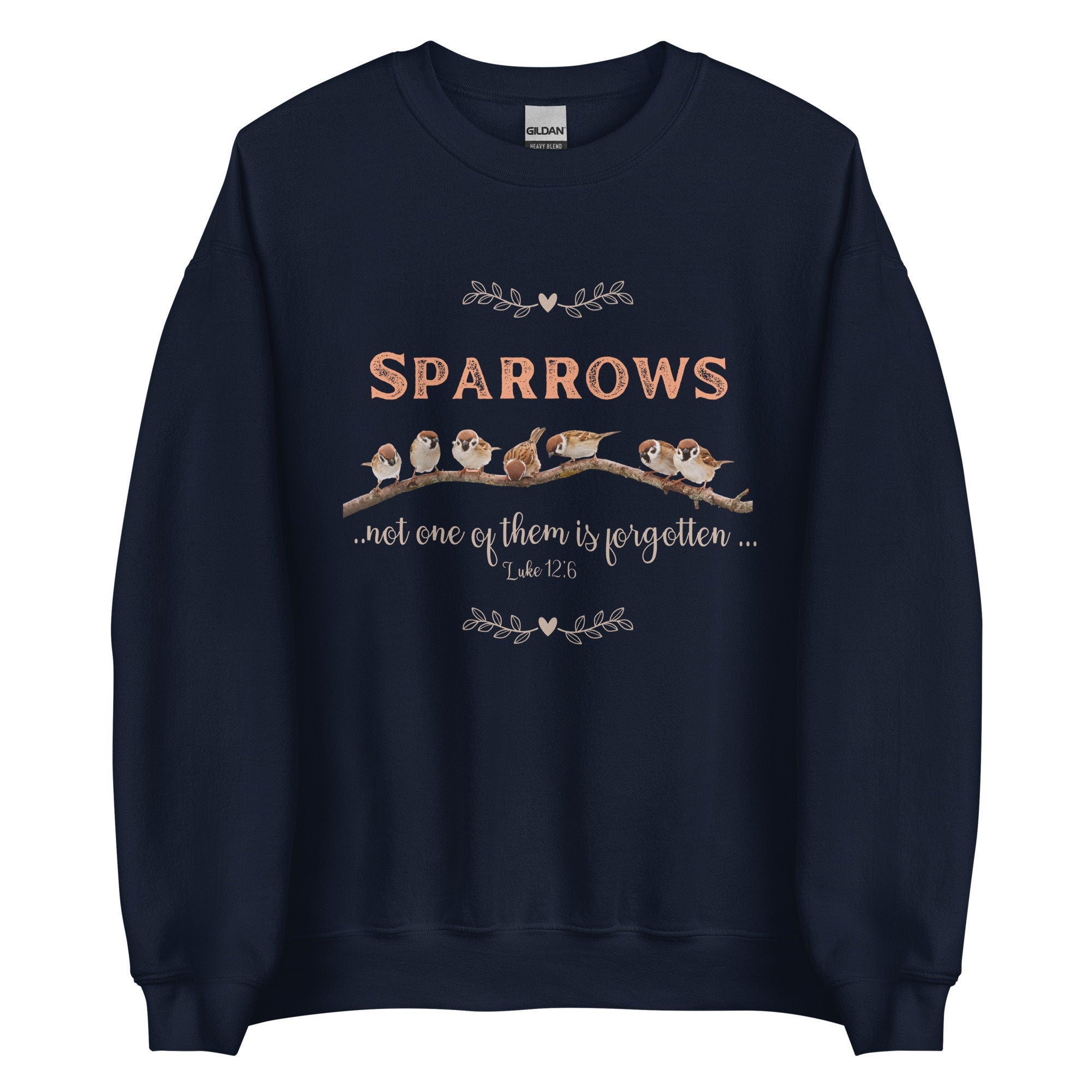 Sparrows Christian Sweatshirt: Bible Verse Pullover