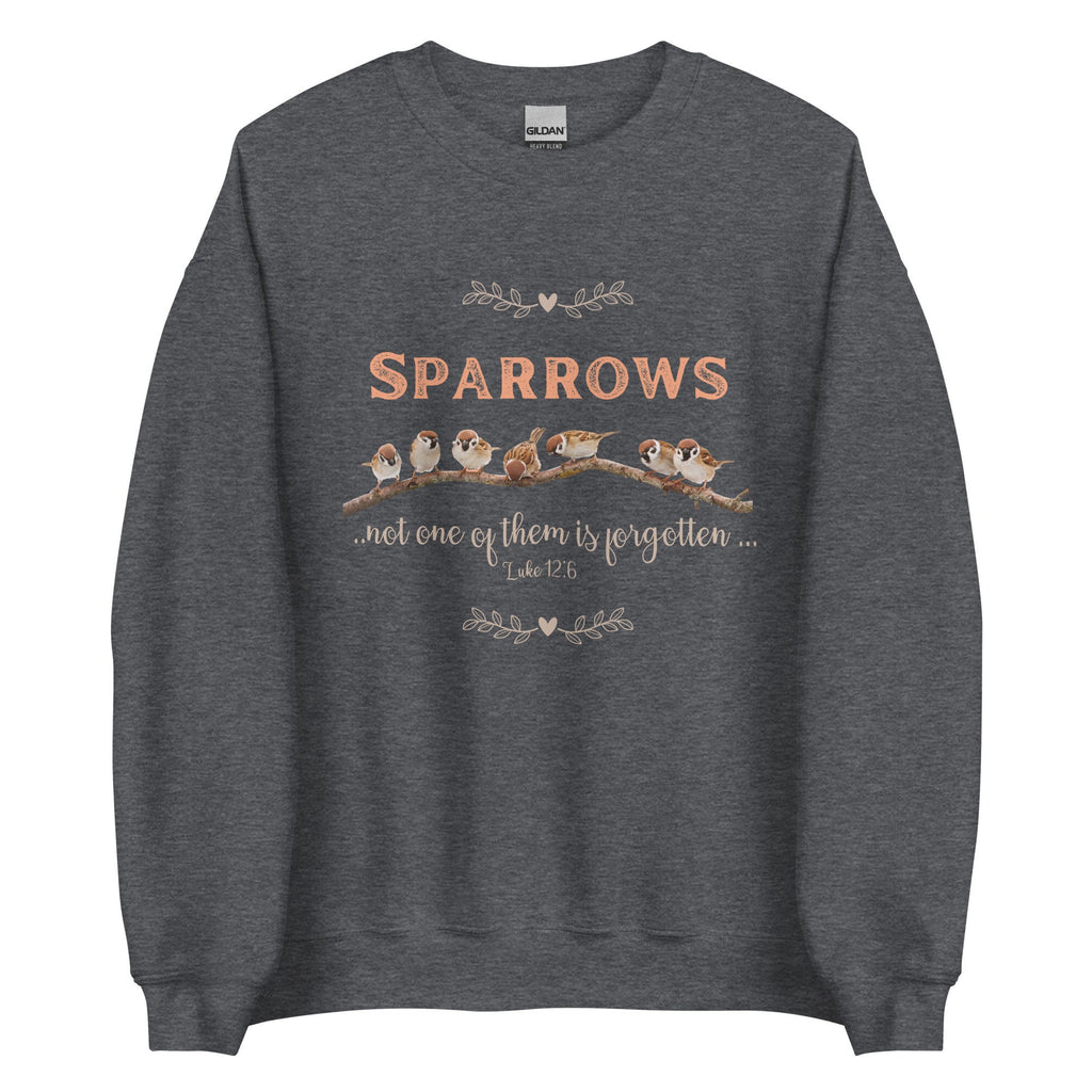 Sparrows Christian Sweatshirt: Bible Verse Pullover