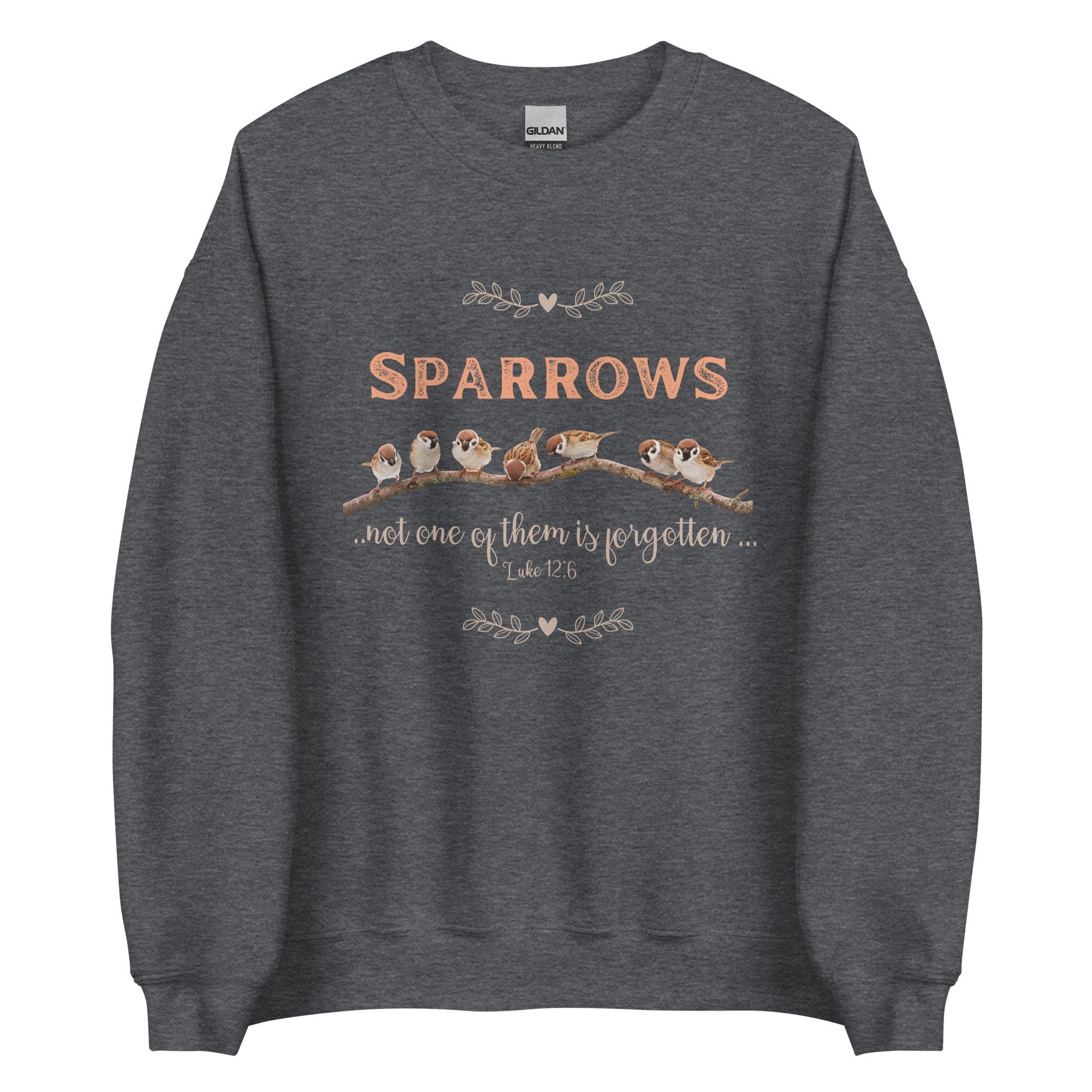 Sparrows Christian Sweatshirt: Bible Verse Pullover