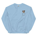 Mini Schnauzer Sweatshirt, Personalized  Pocket  Dog Mom Gift