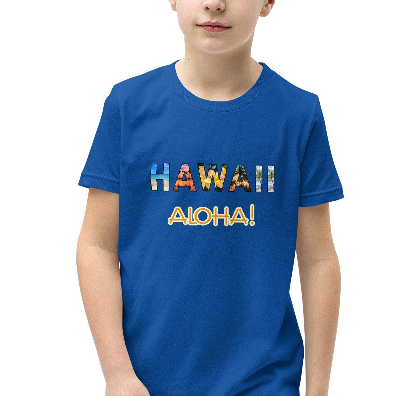 Hawaii Aloha Youth T-Shirt: Vacation Souvenir Shirt