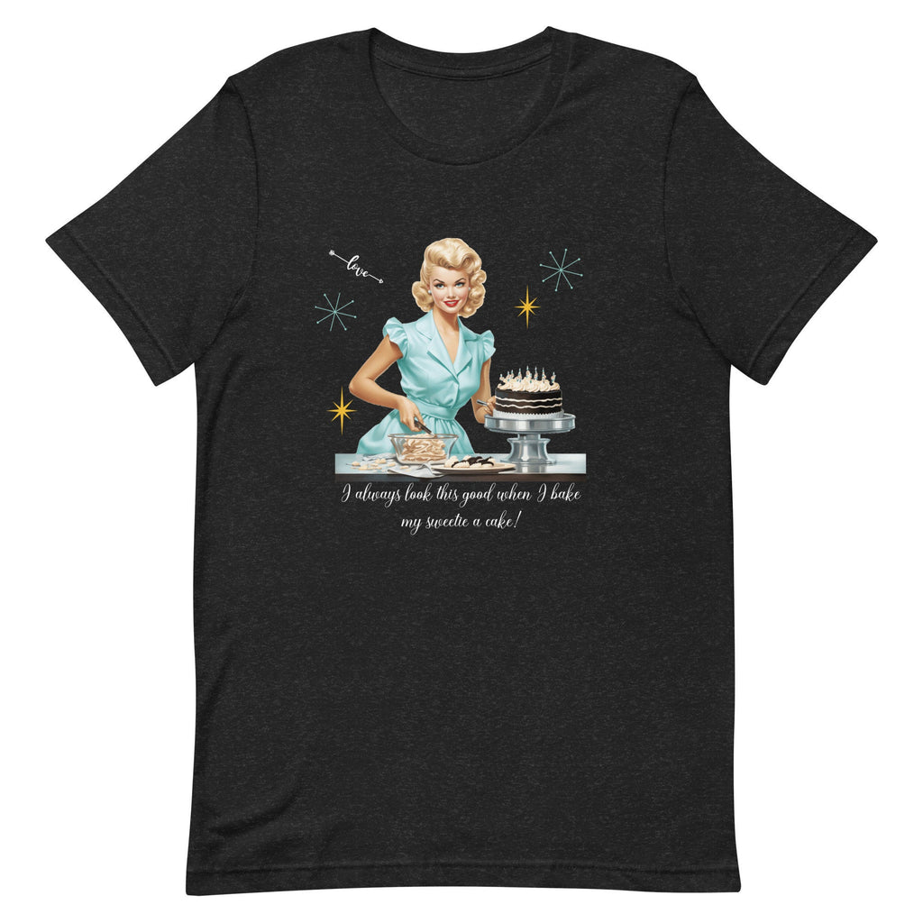 Retro 50s Housewife Baking T-Shirt - Funny Wife Gift